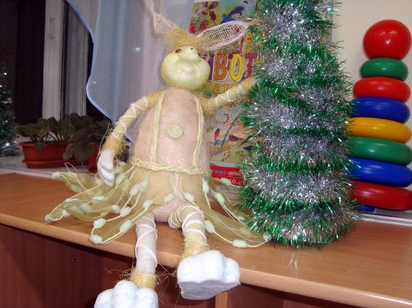 новогодний заяц Конкурс Новогодних поделок. Январь 2014. Дошкольники новогодний заяц
