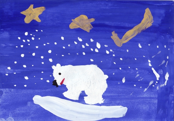 "Мишка на севере". Конкурс детского рисунка. Сентябрь 2013 "Мишка на севере".