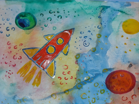 Ракета рисунок красками. Рисование космос в старшей группе. Рисование в подготовительной группе на тему космос. Рисование космос для детей дошкольного возраста. Рисование космос в подготовительной группе.