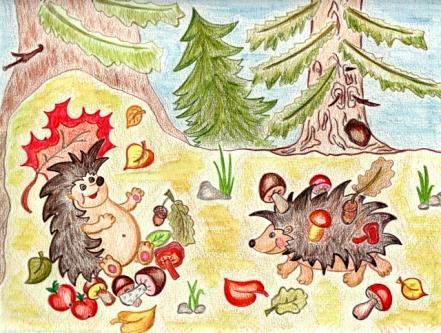 Лес и Ежики Конкурс «Осенние фантазии». Сентябрь 2014 Лес и Ежики