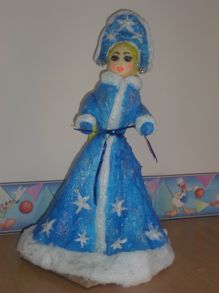 "Снегурочка" Конкурс Новогодних поделок. Декабрь 2013. Дошкольники "Снегурочка"