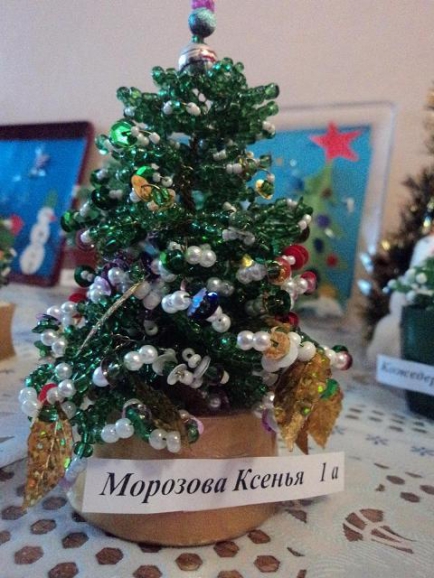 Ёлочка Конкурс «Маленькой ёлочке холодно зимой». Февраль 2014. Поделки и рисунки. Школьники Ёлочка