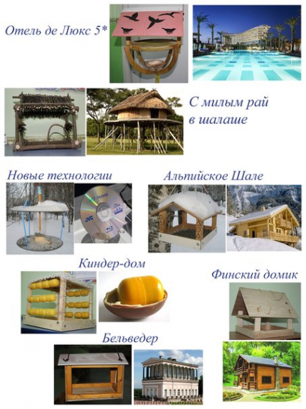 Кормушки для птиц (совместное творчество детей и родителей). Акция «Кормушка для пичужки» Кормушки для птиц (совместное творчество детей и родителей).
