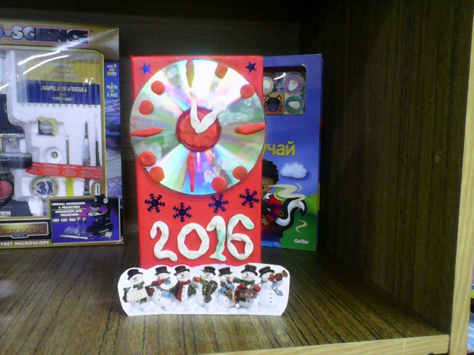 Новогодние часики Конкурс Новогодних поделок. Декабрь 2015. Дошкольники Новогодние часики