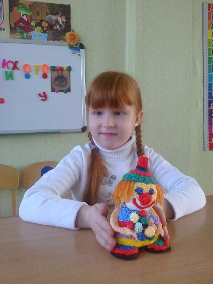 "Клоун" Конкурс детских поделок. Апрель 2014. Дошкольники "Клоун"