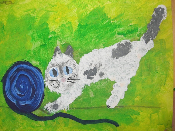 Мой любимый котенок Мурзик Конкурс детского рисунка. Май 2014. Дошкольники Мой любимый котенок Мурзик