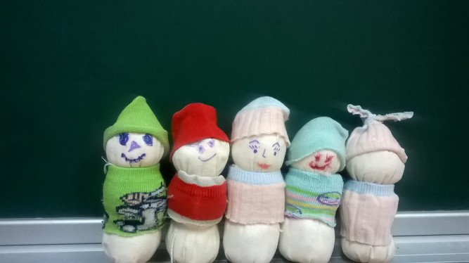 Снеговички Конкурс Новогодних поделок. Январь 2016. Дошкольники Снеговички