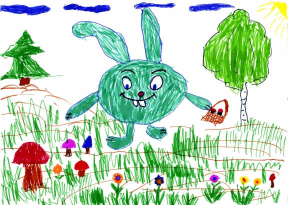 Шулепов Максим, 5 лет, Крош. Конкурс детского рисунка. Апрель 2013. Шулепов Максим, 5 лет, Крош.