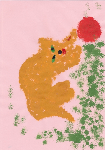 Рыжий кот. Конкурс детского рисунка. Апрель 2013. Рыжий кот.