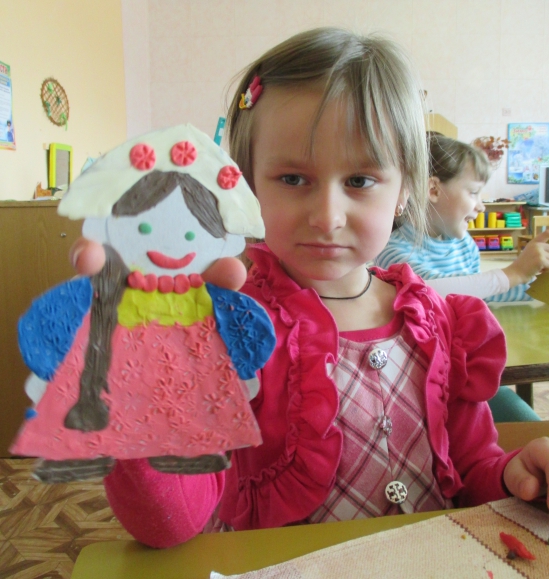 Варвара краса-длинная коса Русская народная сказка. Март 2014. Поделки и рисунки. Дошкольники Варвара краса-длинная коса
