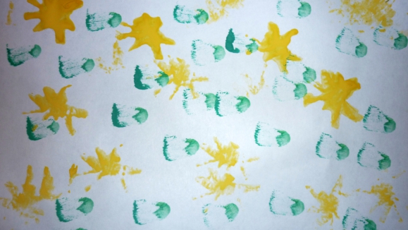 Одуванчики цветут Конкурс «Весеннее настроение». Май 2014. Поделки. Дошкольники Одуванчики цветут