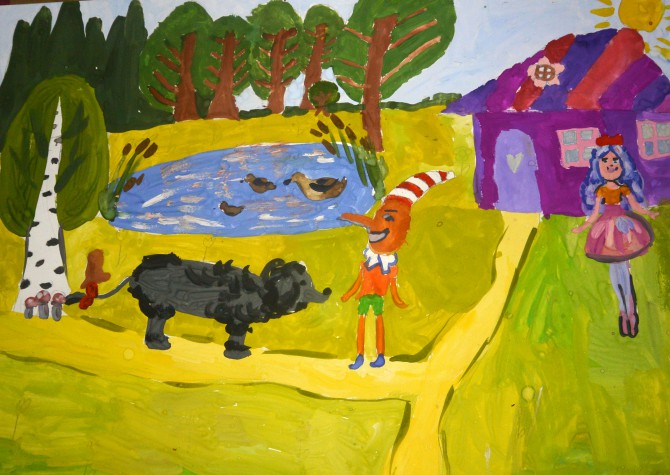 Конкурс любимые места. Детский рисунок на тему моя любимая сказка Буратино. Рисунки Буратино которые были представленными детьми на выставку.