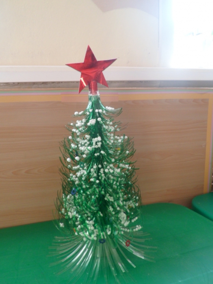 Новогодняя елочка Конкурс «Маленькой ёлочке холодно зимой». Февраль 2015. Поделки и рисунки. Дошкольники Новогодняя елочка