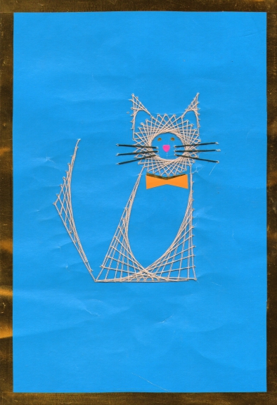 "Кошка". Конкурс детских поделок. Февраль 2015. Школьники "Кошка".