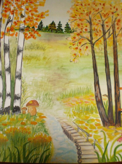 Осень Конкурс детского рисунка. Октябрь 2014. Дошкольники Осень