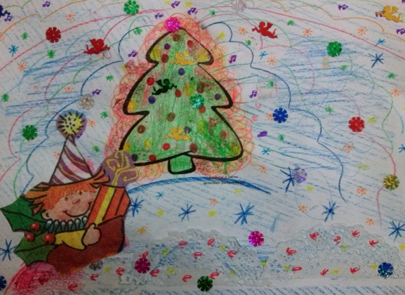 "Ёлочка" Конкурс Новогодних поделок. Декабрь 2014. Дошкольники "Ёлочка"