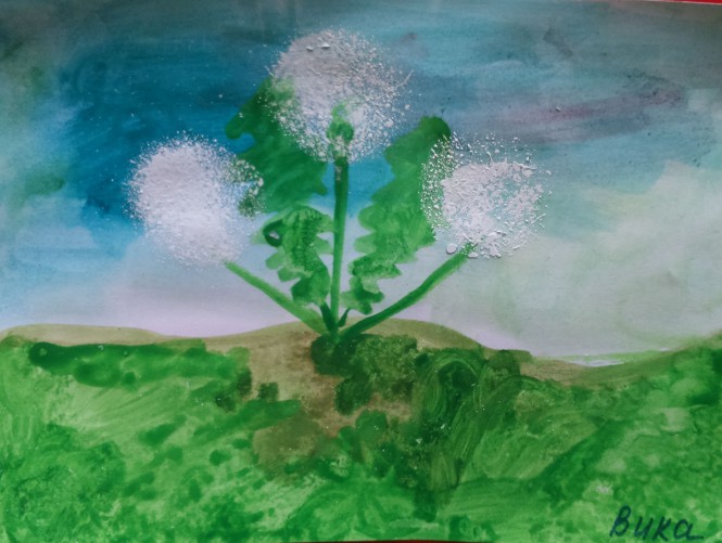 "Одуванчики" Конкурс детского рисунка. Июль 2015. Дошкольники "Одуванчики"