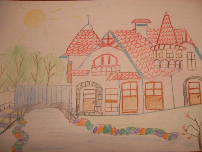 Дом моей мечты рисунок 7 класс изо. Рисование дом моей мечты. Дом мечты рисунок детский. Детские рисунки домов. Рисунки домов для детей средней группы.