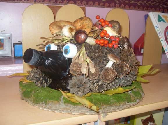"Ёжик" Конкурс детских поделок. Октябрь 2013 "Ёжик"
