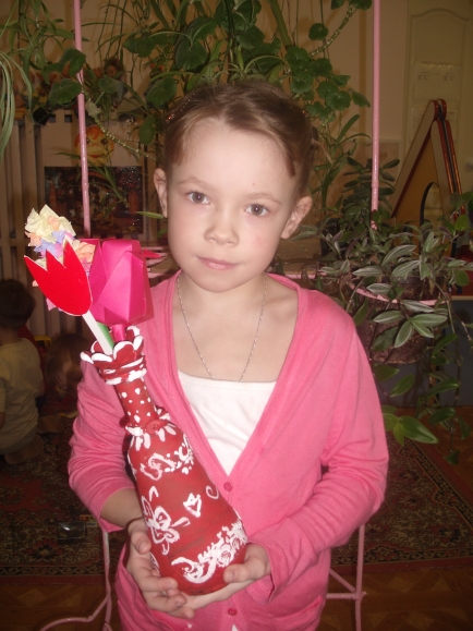 Вазочка для мамочки Конкурс детских поделок. Май 2013 Вазочка для мамочки