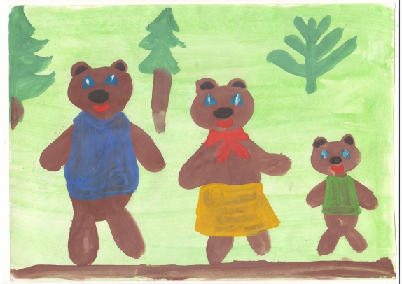 Иллюстрация к сказке &quot;Три медведя