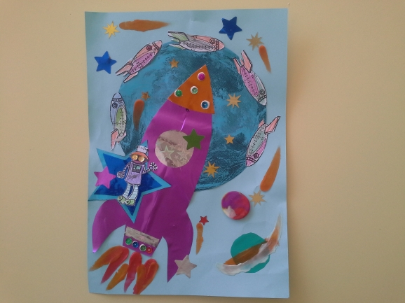 Полёт на луну. Конкурс детских поделок. Апрель 2013 Полёт на луну.
