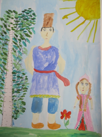"Прогулка" Конкурс детского рисунка. Январь 2014. Школьники "Прогулка"