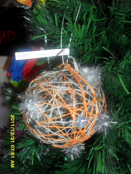 Ёлочная игрушка Конкурс Новогодних поделок. Декабрь 2013. Дошкольники Ёлочная игрушка