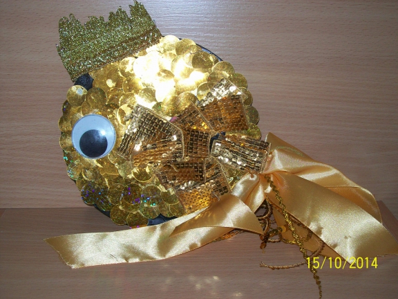 Золотая рыбка Конкурс детских поделок. Октябрь 2014. Дошкольники Золотая рыбка