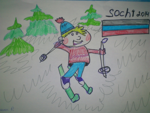 Лыжник Конкурс Новогодних поделок. Январь 2014. Дошкольники Лыжник