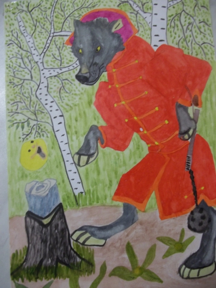 Колобок Русская народная сказка. Январь 2014. Поделки и рисунки. Дошкольники Колобок