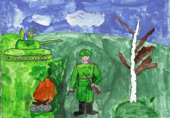 Рисунок на тему защита родины