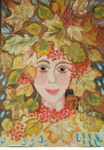 Королева Осень Конкурс детского рисунка. Ноябрь 2014. Школьники Королева Осень
