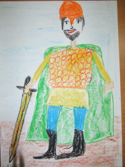 Илья муромец рисунки детей