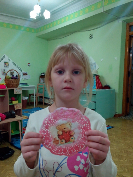 Валентинка Конкурс детских поделок. Февраль 2015. Дошкольники Валентинка