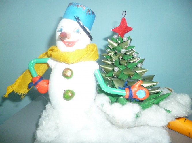 Снеговик-Помощник Деда Мороза
