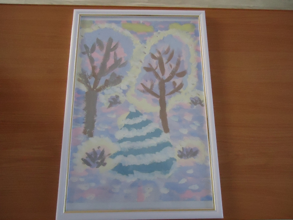 Зима в лесу . Конкурс детского рисунка. Январь 2014. Дошкольники Зима в лесу .