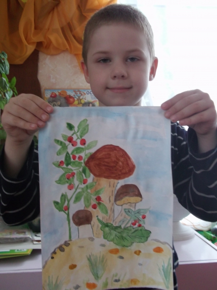 Грибы, грибочки на пнях, на кочках. Мы рады им, подаркам лесным. Конкурс детского рисунка. Октябрь 2014. Дошкольники Грибы, грибочки на пнях, на кочках. Мы рады им, подаркам лесным.