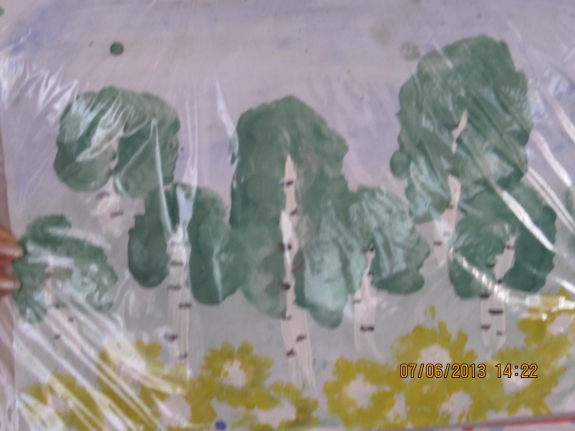 Березовая роща . Конкурс детского рисунка. Июнь 2013. Березовая роща .