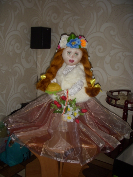 Весняночка Краса - рыжая коса! Конкурс детских поделок. Февраль 2015. Дошкольники Весняночка Краса - рыжая коса!
