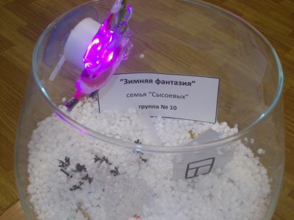 "Зимняя фантазия" Конкурс Новогодних поделок. Февраль 2015. Дошкольники "Зимняя фантазия"