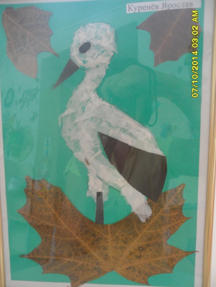 аист в гнезде Конкурс детского рисунка. Октябрь 2014. Дошкольники аист в гнезде