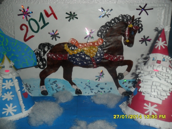 Лошадка Конкурс Новогодних поделок. Январь 2014. Дошкольники Лошадка