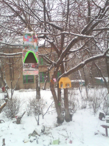 Домик для синички Акция «Кормушка для пичужки» Домик для синички