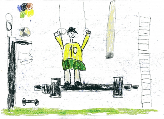 "Спортсмен" Конкурс детского рисунка. Июнь 2014. Дошкольники "Спортсмен"
