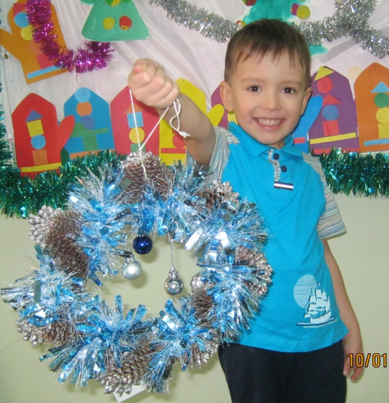 Рождественский венок Конкурс детского рисунка. Февраль 2015. Дошкольники Рождественский венок