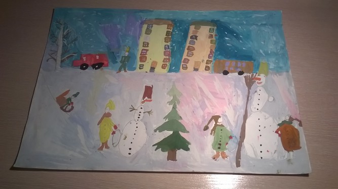 Зима в моем городе Конкурс детских поделок. Январь 2016. Школьники Зима в моем городе