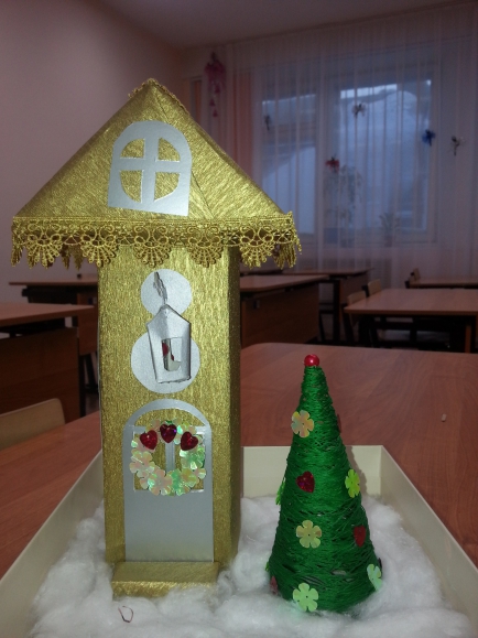Сказочный домик Конкурс Новогодних поделок. Январь 2014. Школьники Сказочный домик