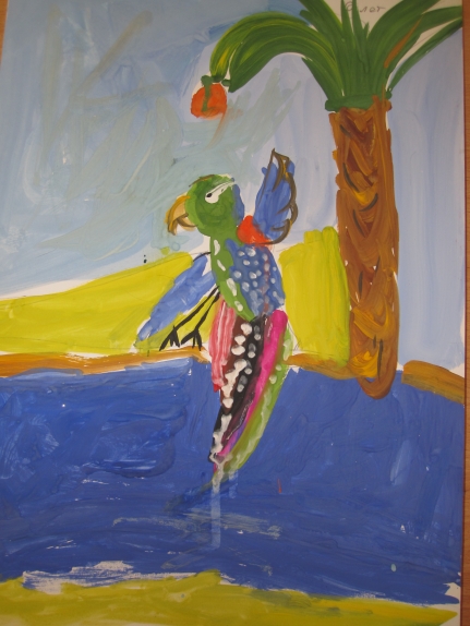 Попугай Конкурс детского рисунка. Июнь 2013. Попугай