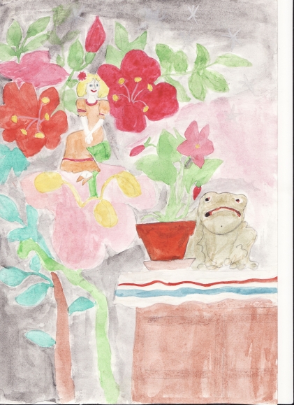 Девочка ДЮЙМОВОЧКА.jpg Конкурс детского рисунка. Июль 2013 Девочка ДЮЙМОВОЧКА.jpg